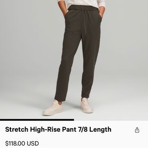 Lululemon 7/8 Pants in Dark Olive